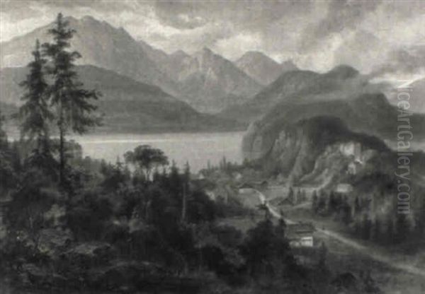 Ansicht Von Hohenschwangau Und Dem Alpsee - view 1