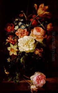 Blumenstilleben by Gottfried Wilhelm Voelcker