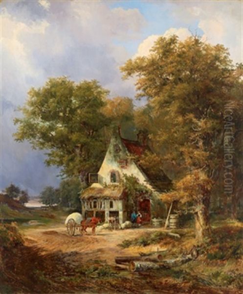 Vor Einem Englischen Gasthaus - view 1