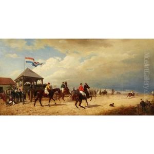 Gathering Before The Horse Race by Emil Volkers