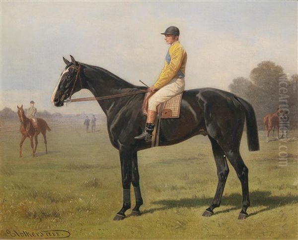 Horse With Jockey - view 1