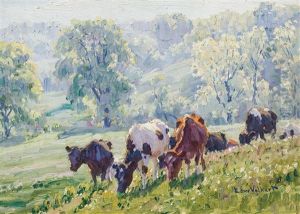 Cows On A Slope