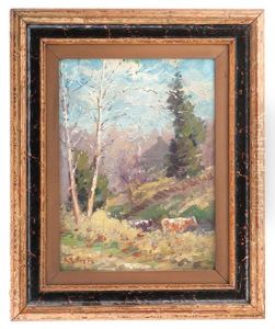Pasture With Cows by Edward Charles Volkert