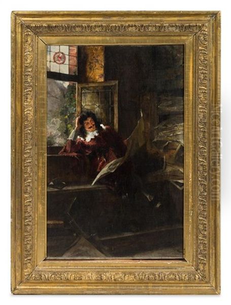 Gentleman Reading - view 1