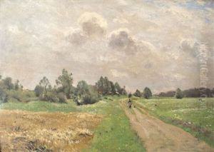 Landscape Near Dachau by Hans Richard Von Volkmann