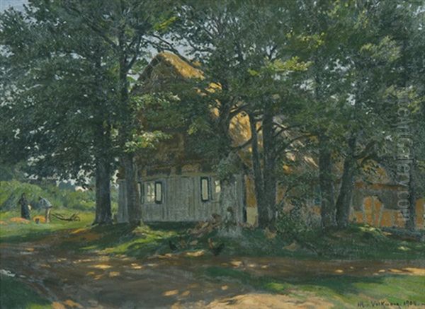 Von Baumen Umgebenes Bauernhaus In Der Eifel - view 1