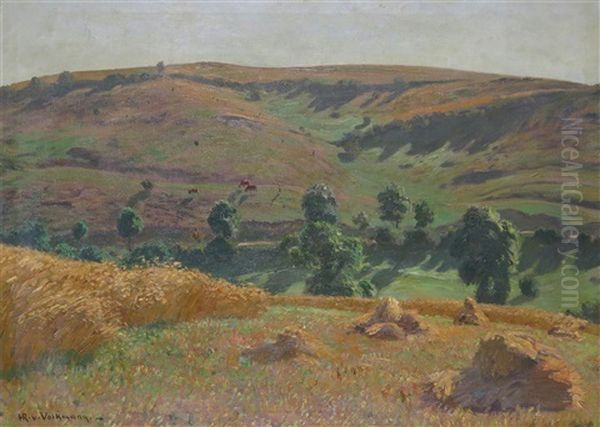 Cattle In A Summer Landscape - view 1