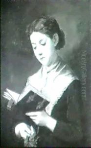 Junges Madchen Mit Buch by Antonie Volkmar