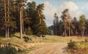 Road Through The Forest by Efim Efimovich Volkov