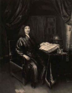 Portrait Of A Gentleman In A Blue Dressing Gown, Seated In His Study