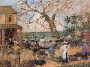 Sur La Route De Hanoi by Henri Emile Vollet