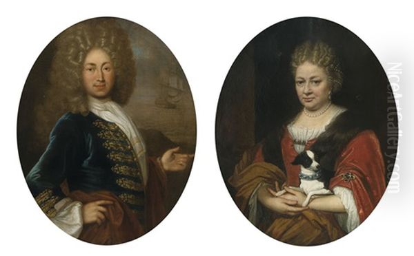 Portraits Of A Man And A Woman (pair) - view 1
