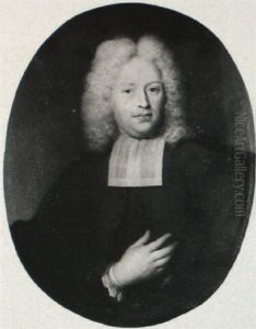A Portrait Of A Cleric by Johannes Vollevens the Younger