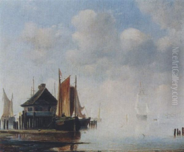 Kleiner Hafen Mit Segelschiffen - view 1