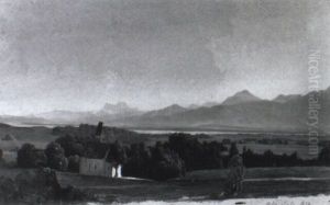 Voralpenlandschaft Mit Kapelle