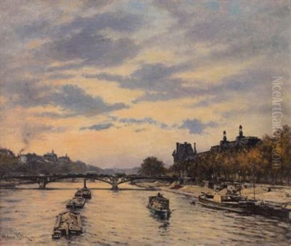 Pont Du Carrousel Et Le Louvre - view 1