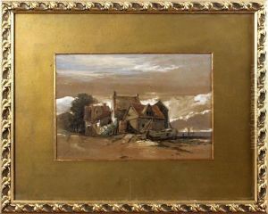 Cottages By The Seashore by Henry Bright