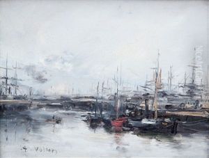 Harbour View, France by Antoine Vollon