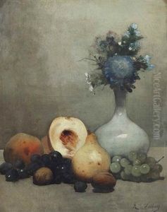 Nature Morte, Fruits Et Fleurs
