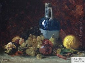 Obststilleben Mit Krug by Antoine Vollon