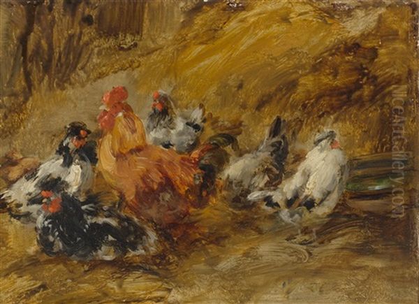 Chickens In A Barn - view 1