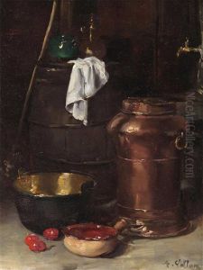 Still Life With A Copper Churn And Brass Pan Still Life With A Copper Churn And Brass Pan