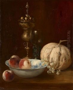 Composition Au Melon Et Au Romer, Raisins Et Peches by Antoine Vollon