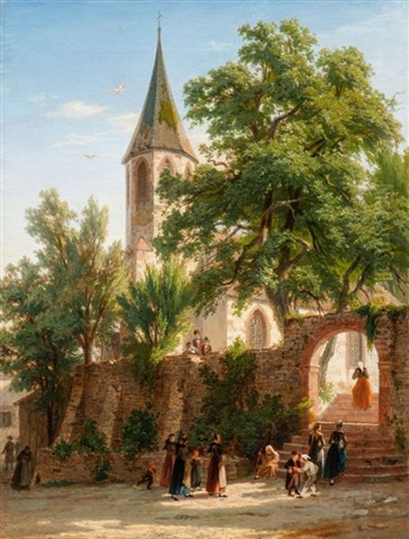 View Of A Church, Probably Betberg - view 1