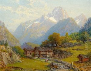 Blick Auf Den Bristen by Johann Jakob Vollweider