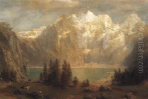An Alpine Lake Scene - view 1