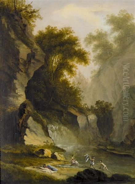 Idyllische Felsige Berglandschaften (pair) - view 1