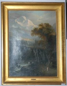 Gebirgslandschaft An Der Lutschine