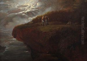 Gewitterstimmung Uber Der Steilkuste by Johann Georg Volmar