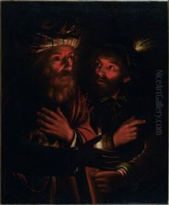 Le Reniement De Saint Pierre by Cryn Hendricksz Volmaryn