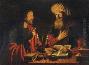 Christ Instructing Nicodemus by Cryn Hendricksz Volmaryn