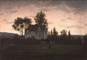 In Evening Light, The Rectory, Riversdale by Jan Ernst Abraham Volschenk