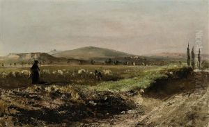 Landschaft Mit Schafer Und Seiner Herde Landschaft Mit Schafer Und Seiner Herde