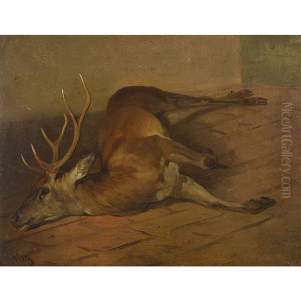 Interieur Mit Erlegtem Hirsch - view 1