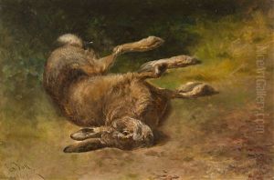 Ein Liegender Hase by Ludwig Gustav Voltz