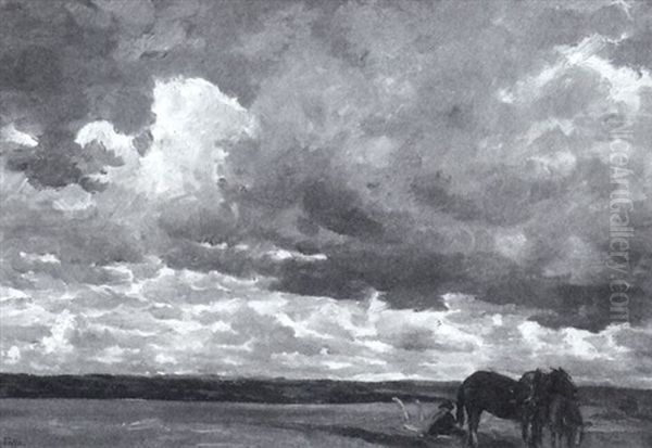 Landschaft Bei Aufziehendem Gewitter - view 1