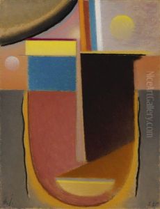 Abstrakter Kopf: Klarheit (abstract Head: Lucidity) by Alexei Jawlensky