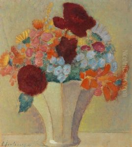 Grosses Stillleben: Helles Bouquet by Alexei Jawlensky