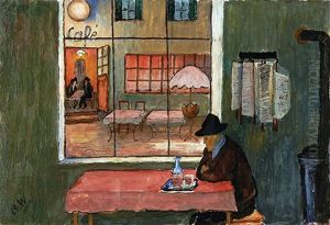 Cafe In Saint-prex by Marianne von Werefkin