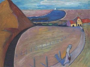 Bahnhof Prerow (dunenlandschaft) by Marianne von Werefkin