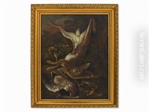Hunting Still Life With A Hare by Elias Vonck