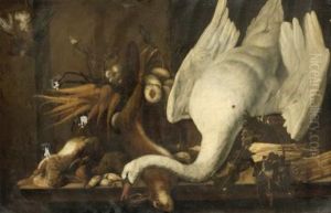 Still Life With A Swan, Asparagus, Game And Vegetables