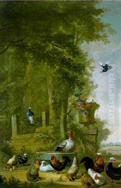 Bird And Fowl Outside A Barn - view 1
