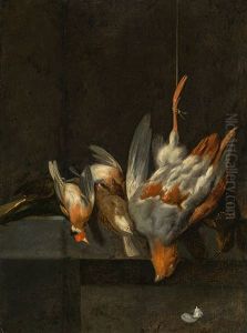 Hunting Still Life With Birds by Jan Vonck