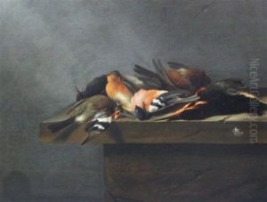 Dead Birds On A Stone Ledge by Jan Vonck