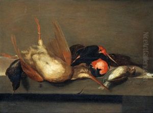 Stilleben Med Doda Faglar by Jan Vonck